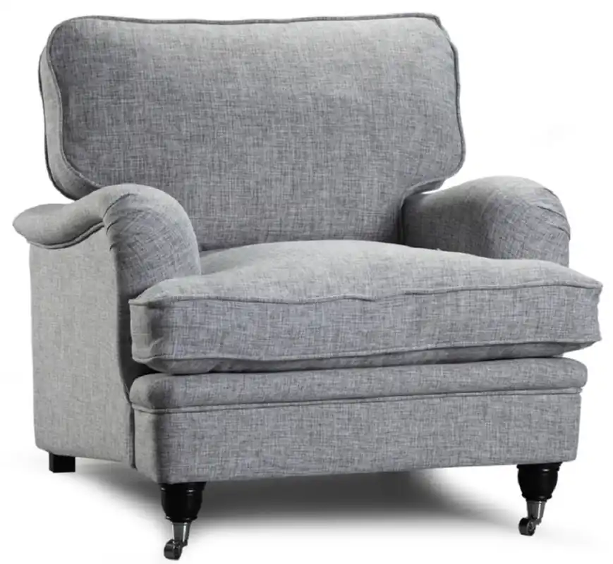 Casa Padrino poltrona di lusso grigio / nero 90 x 98 x A. 92 cm - Poltrona da Soggiorno - Mobili da Soggiorno - Collezione di Lusso Knallerangebot