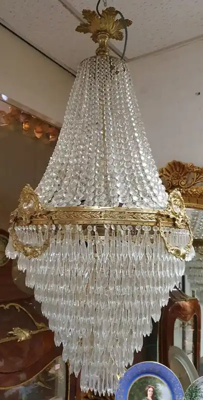 Casa Padrino lampadario barocco di lusso in cristallo oro - Magnifico lampadario in stile barocco - Luci di cristallo barocco - Nobile e Magnifico Günstig