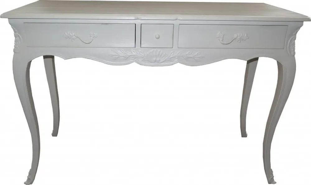 Casa Padrino Baroque console table Antique style white with 3 drawers 120 cm - console cabinet drawers Finale Aktion