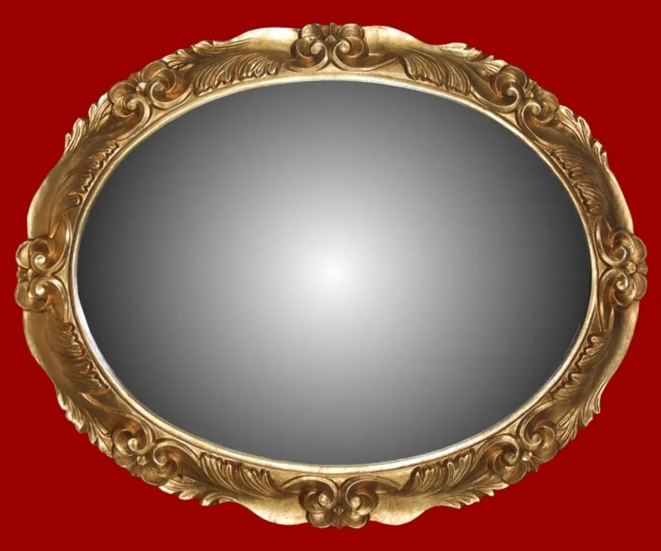 Casa Padrino Baroque wall mirrors from Italy Gold Oval H 81 cm, W 101 cm - Edel & Sumptuously Preiswert