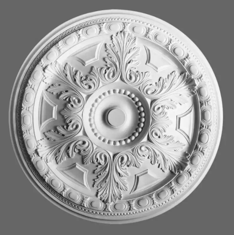 Casa Padrino stucco rosette 71 x 71 cm ceiling stucco ceiling rose stucco rosette Wall rosette Baroque Nouveau Highlight