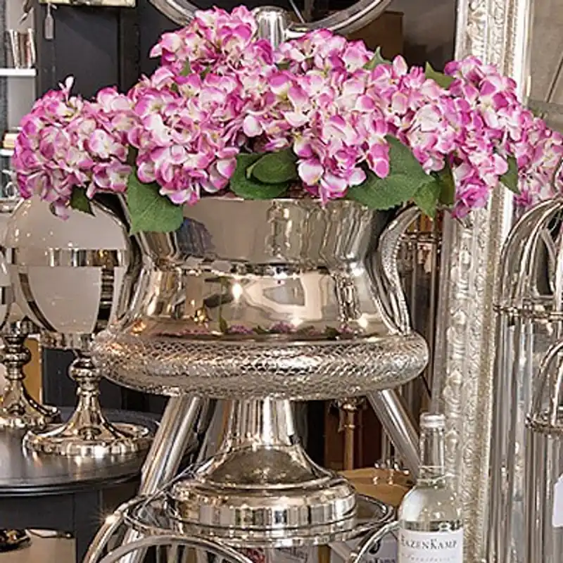 Top-Angebot Casa Padrino Baroque flower vase Cobra brass nickel plated - plant pot - hotel decoration - flower pot