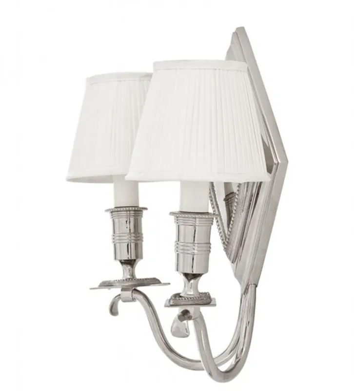 Casa Padrino pared lujo lámpara diámetro de níquel 30 x 16 x H 37 cm - Luxury Collection Preisknaller