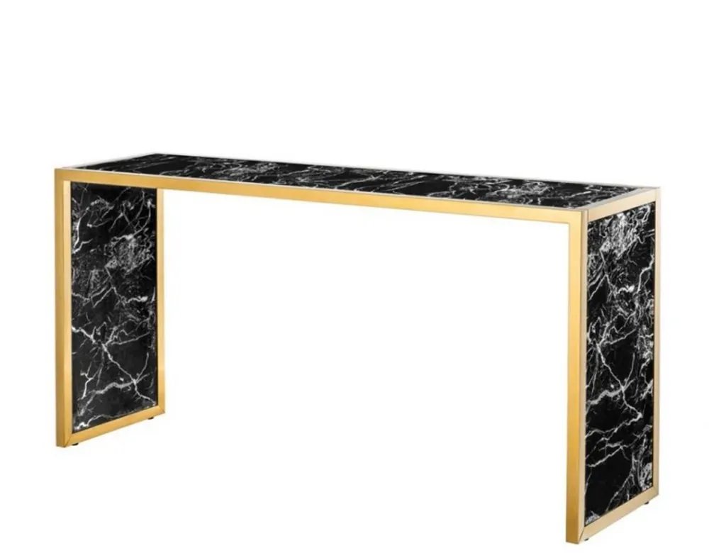 Casa Padrino Luxury Console Table Gold 150 x 40 x H. 75 cm - Luxury Collection Markenware