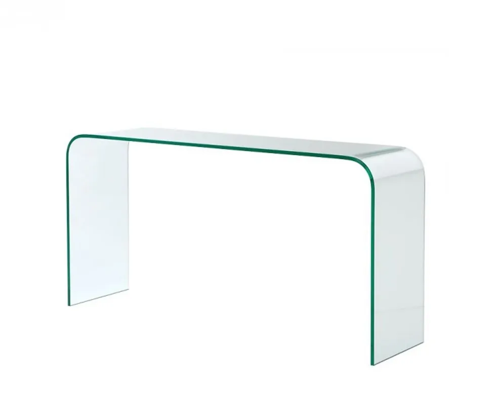 Bestseller Casa Padrino luxury art deco glass console table 150 x 40 x H. 76 cm - Luxury Collection
