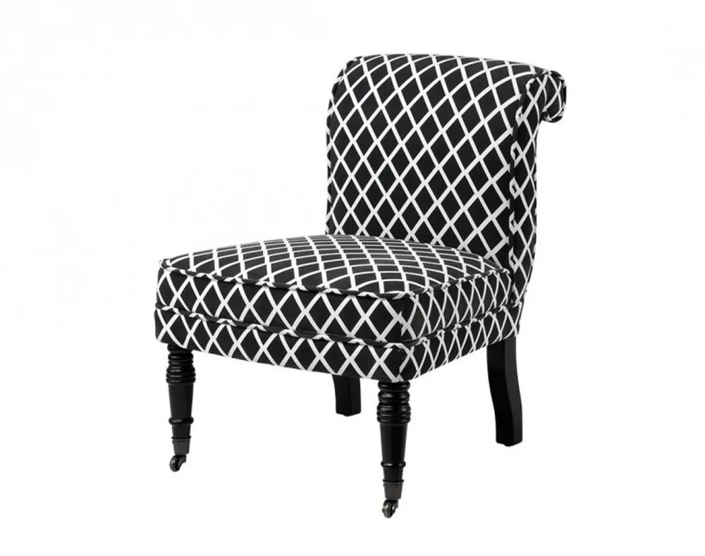 Neue Ware Casa Padrino salón de lujo silla de abedul blanco y negro - muebles de lujo