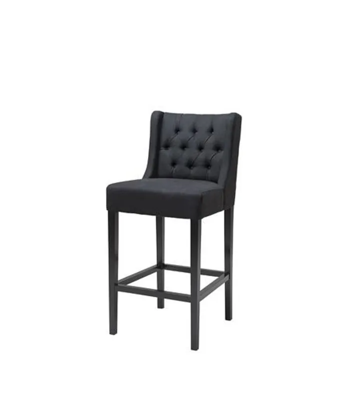 Casa Padrino silla de la barra de lujo negro - alta silla de la barra taburete taburete - Muebles club Preiswert