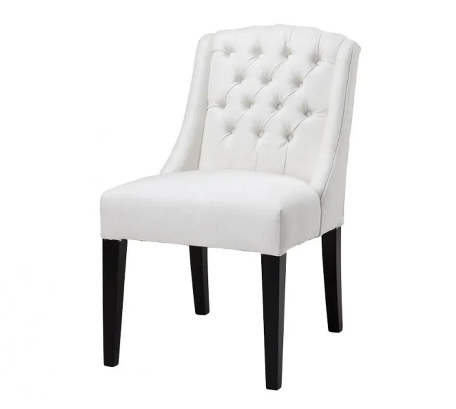 Meistverkauft Casa Padrino silla de comedor de lujo de marfil - Muebles del hotel