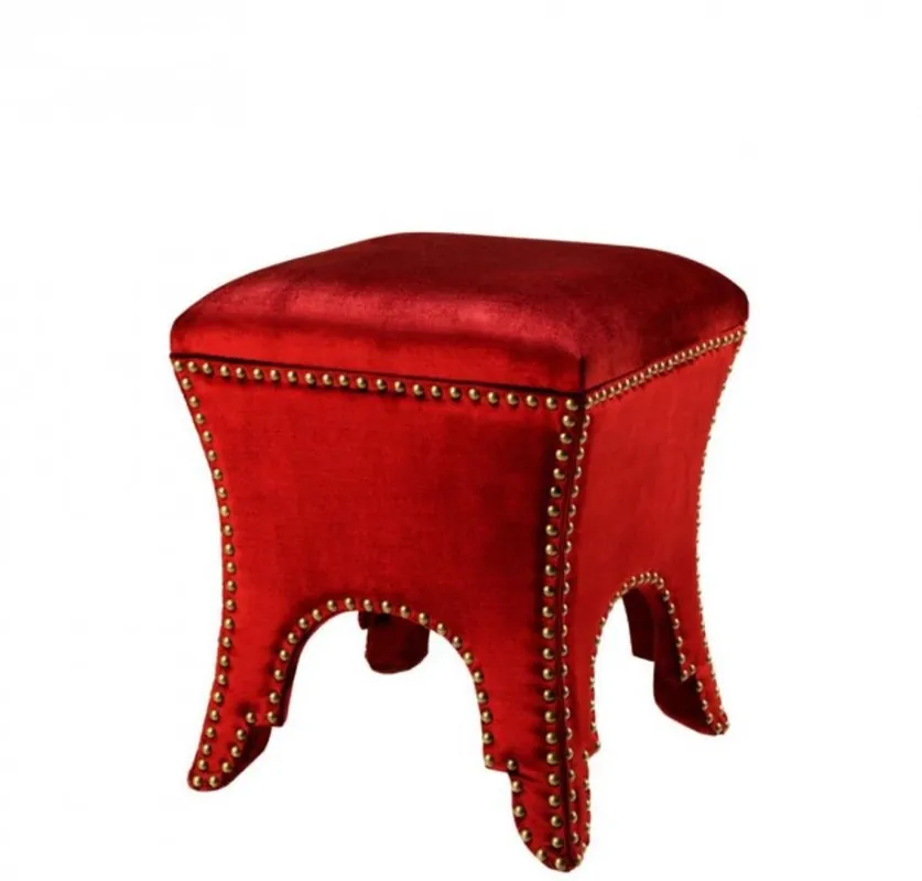 Casa Padrino luxury stool red 39 x 39 x H. 45 cm - Luxury Quality Bestseller