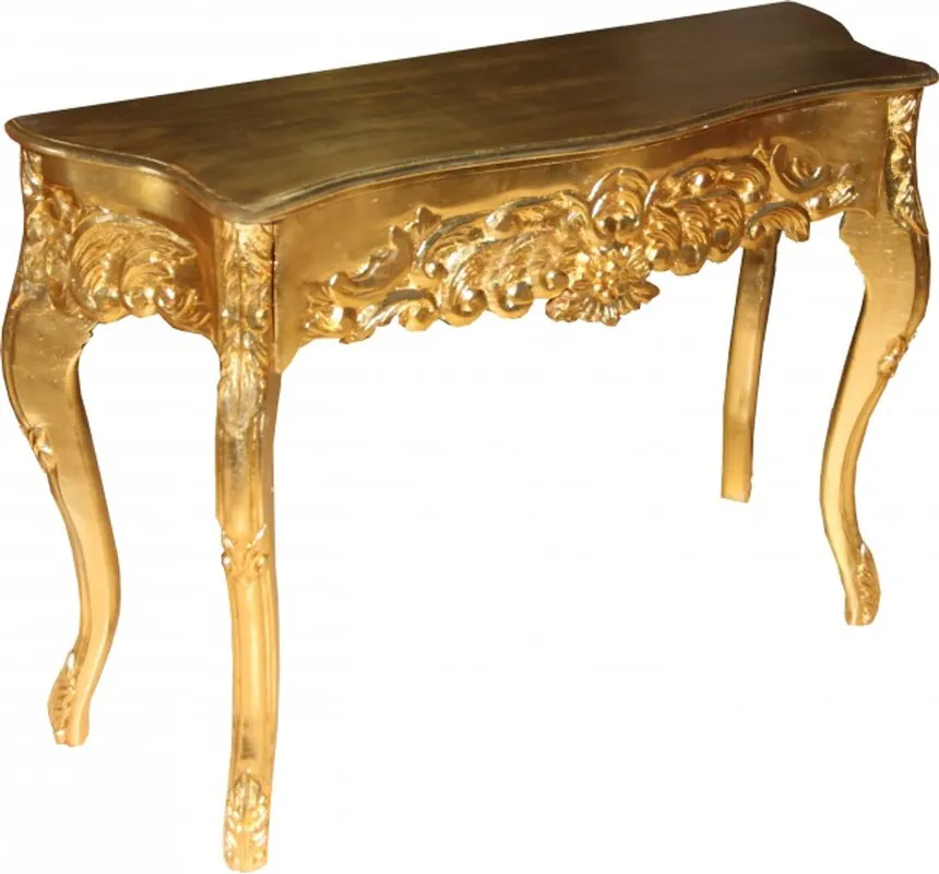 Consola Casa Padrino barroco con cajones oro de las señoras vestir la tabla B 116 cm, 77 cm H - estilo antiguo - muebles barrocos - edición limitada Top-Seller