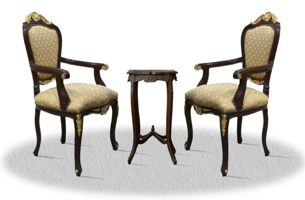 Casa Padrino barroco Cena Silla fija con mesa - muebles barrocos Saisonangebot