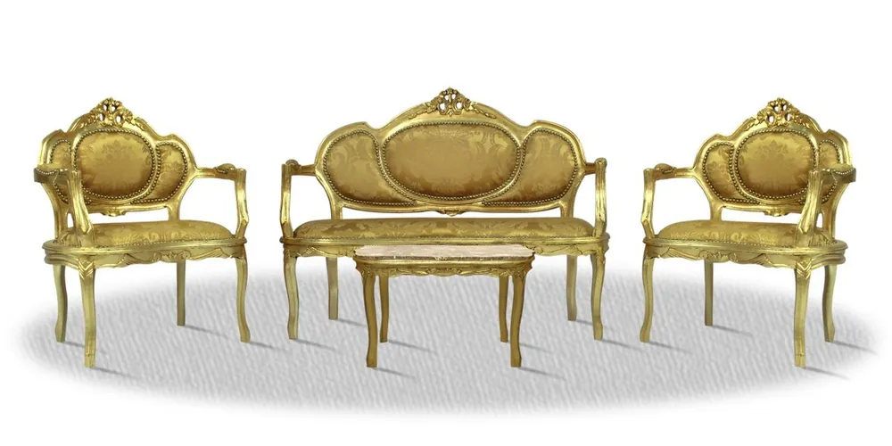 Casa Padrino barroco Salón Conjunto Oro - Luxury Collection Preisknaller