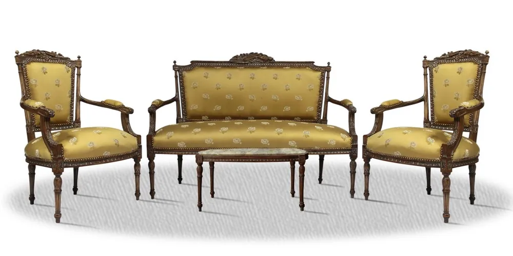 Casa Padrino barroco Salón Conjunto del oro de Brown - colección de estilo antiguo Meistverkauft