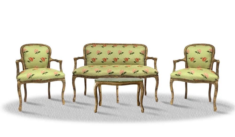 Begrenztes Angebot Casa Padrino barroco Salón Verde claro Conjunto de oro de la vendimia - estilo antiguo