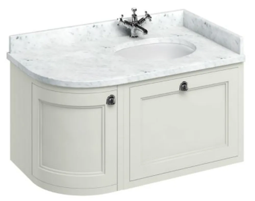 Neue Kollektion Casa Padrino luxury hanging washing cabinet / washbasin with marble top drawer and door - Art Nouveau Design