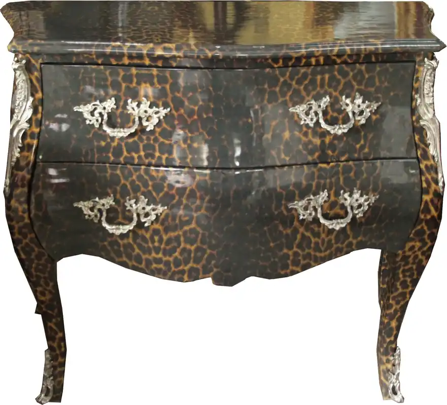 Casa Padrino cómoda barroca leopardo gris 105 cm - muebles de caja Neue Ware