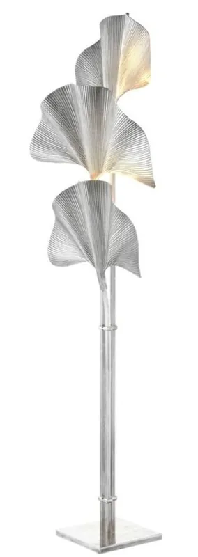 Lámpara de pie Casa Padrino de plata 80 x H. 197 cm - lámpara de pie de lujo Heißes Angebot