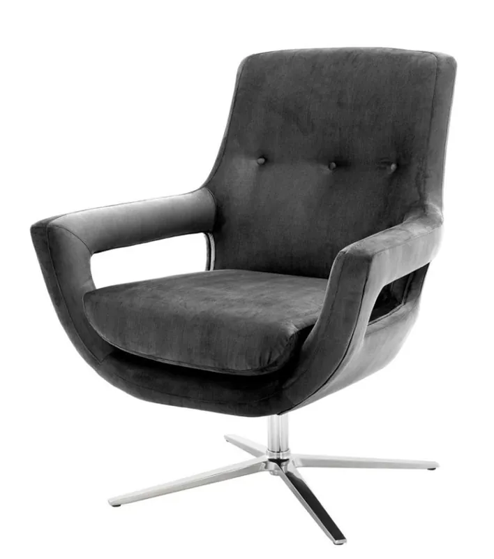 Geprüft Casa Padrino rotación de lujo silla gris - muebles del hotel diseñador