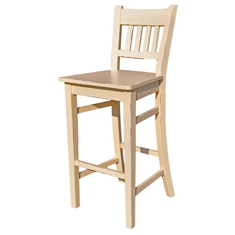 Casa Padrino silla de la barra de madera maciza - elegantes lamentables estilo rural taburetes Bestseller