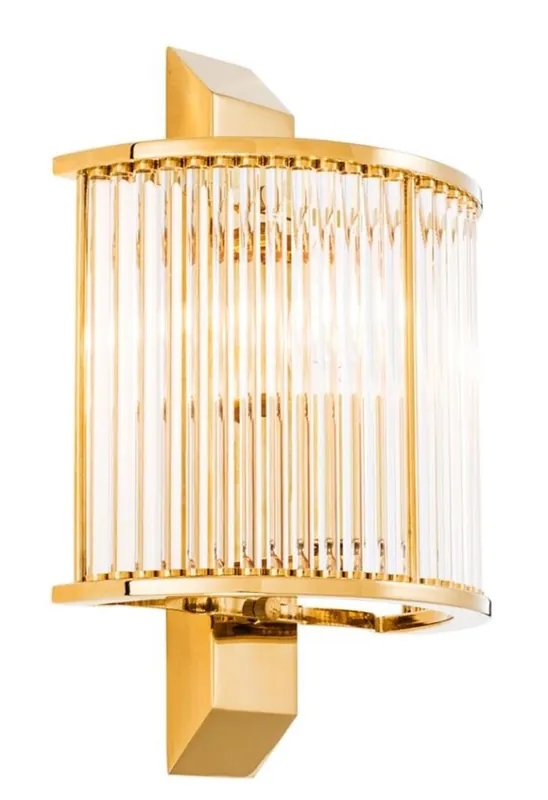 Lámpara de pared de lujo Casa Padrino oro 20,5 x 12 x H. 30 cm - lámpara de pared de diseño Neu