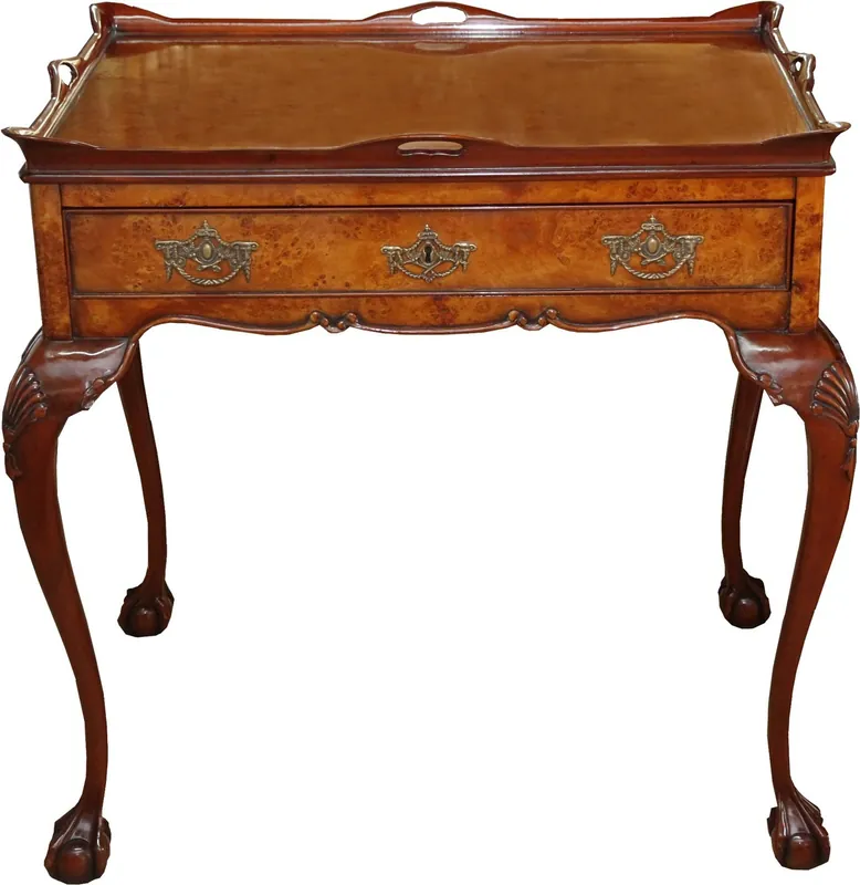 Casa Padrino baroque console mahogany brown gold 100 x 40 x H. 85 cm - Antique Style Furniture Preisknaller