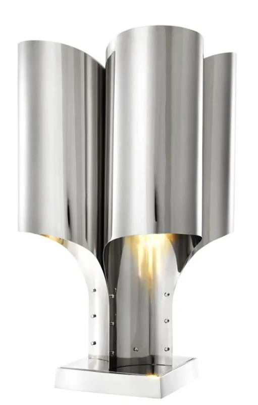 Knallerangebot Casa Padrino lámpara de mesa de plata 46 x 46 x 82,5 cm H. - Lámpara de mesa de lujo