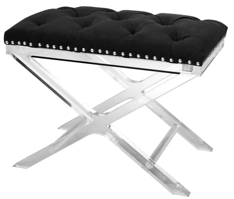 Angebot Casa Padrino de lujo heces de crucero negro - diseñador de heces de hotel