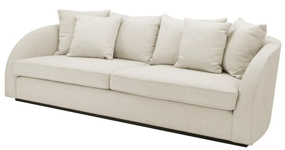 Casa Padrino sofá del hotel de lujo color natural 255 x 91 x H. 72 cm - colección del diseñador Direktkauf