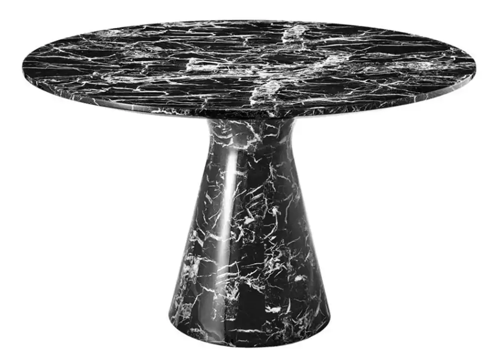 Casa Padrino comedor de diseño mesa de negro 119,5 x H 75 cm - Edición de lujo Knallerangebot