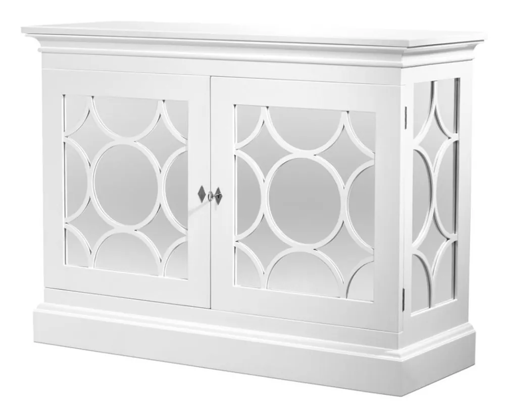 Schnäppchen Casa Padrino blanco mueble de caoba diseñador - edición limitada