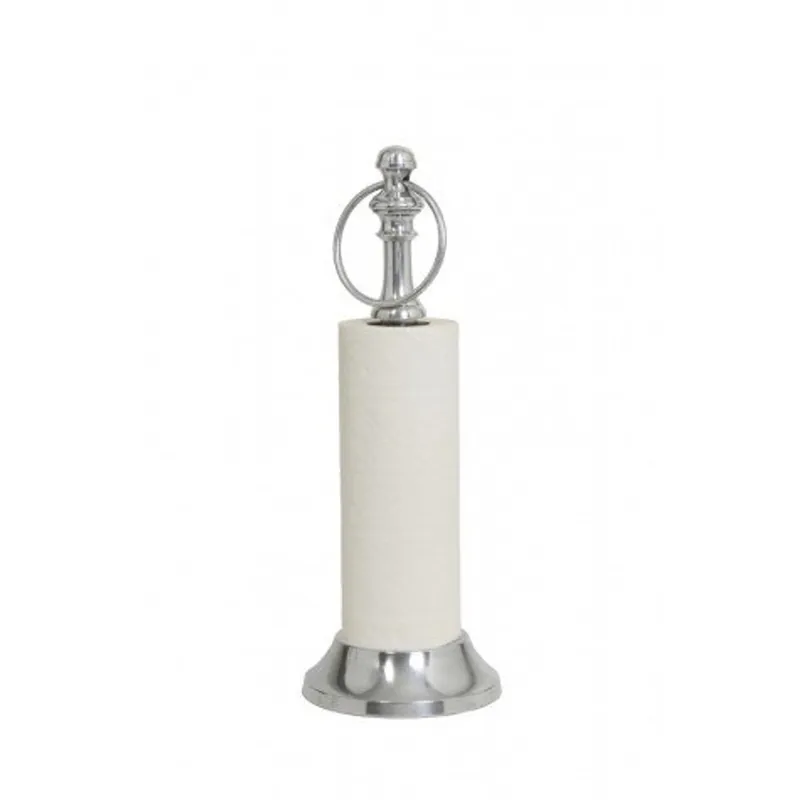Casa Padrino portarrollos cocina de diseño de aluminio H 40 cm, diámetro 14 cm - estilo antiguo Sale