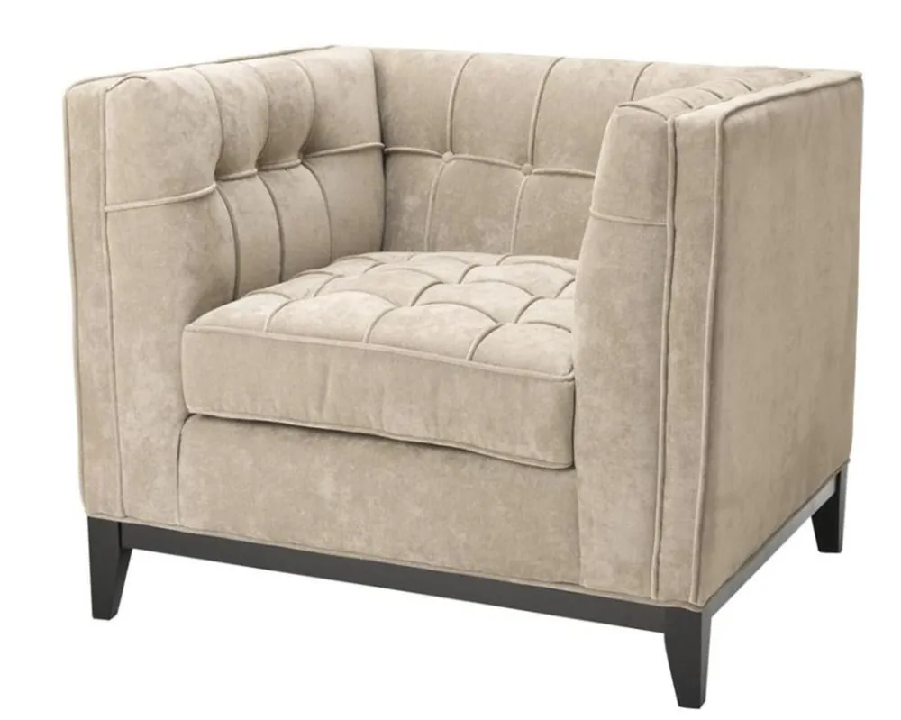 Aktuell Casa Padrino butaca de lujo crudo 94 x 82 x H. 77 cm - colección de hoteles
