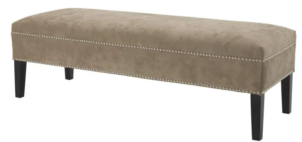 Casa Padrino asiento greige lujo 140 x 50 x H. 45 cm - calidad de lujo Neue Kollektion