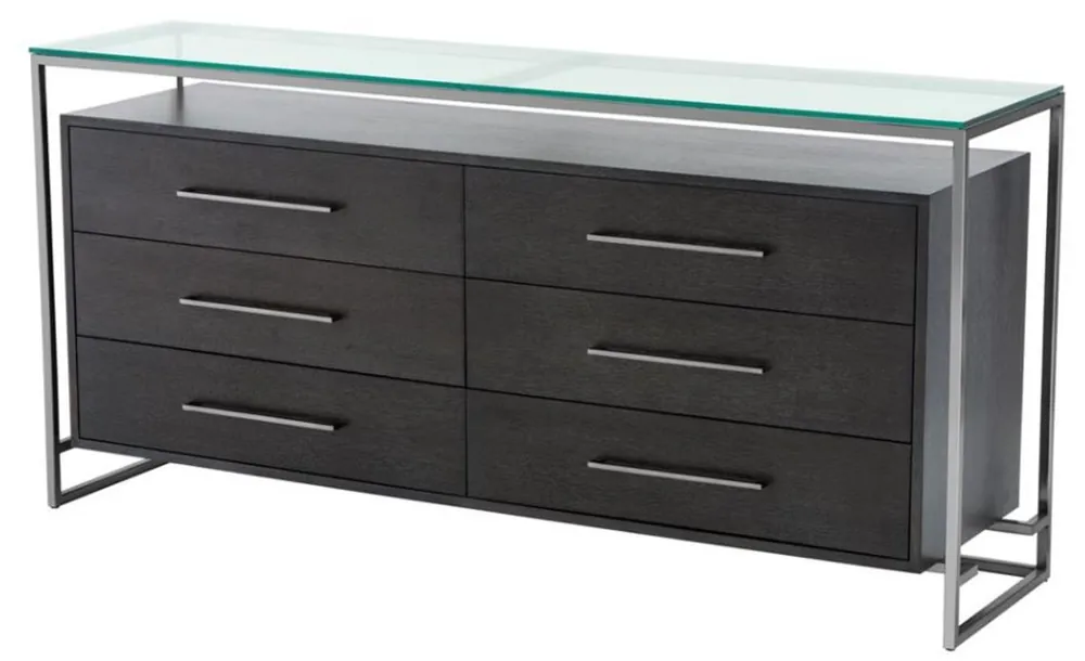 Casa Padrino de lujo de diseño mueble de la sala 180 x 45 x H. 86 cm - colección de hoteles Solange Der Vorrat Reicht