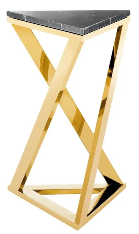 Zertifiziert Casa Padrino de diseño de lujo mesa auxiliar de oro 43 x 37 x 65,5 cm - H. edición limitada