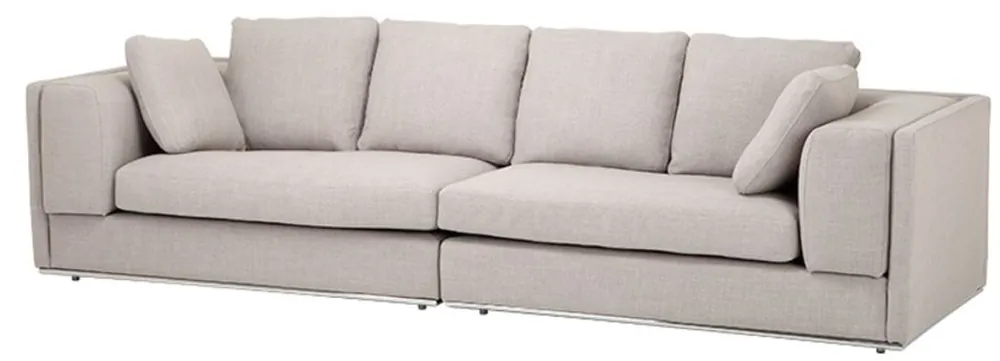 Neu Casa Padrino de color arena sofá 290 x 111 x H. 80 cm - colección de lujo