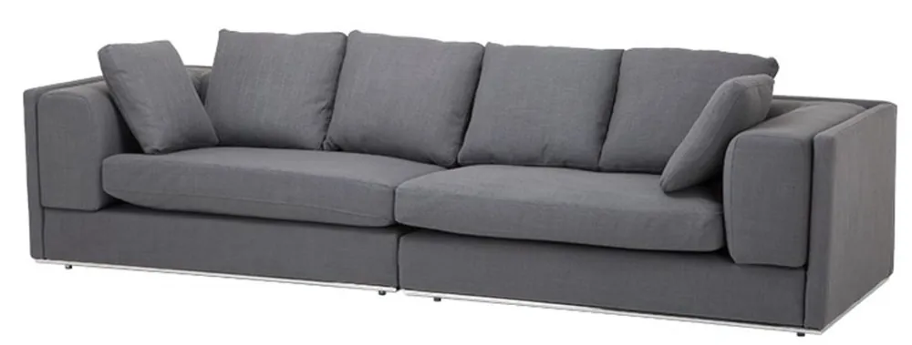Heißes Angebot Casa Padrino sofá gris 290 x 111 x H. 80 cm - colección de lujo