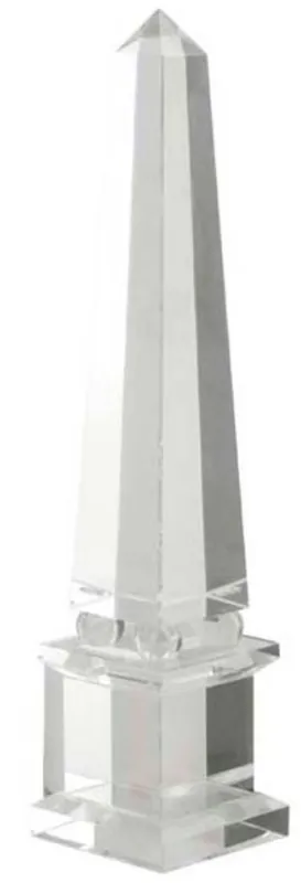 Schneller Versand Casa Padrino cristal de lujo obelisco de cristal de 11 x 11 x H. 49 cm - diseñador de la sala de estar decoración del hotel