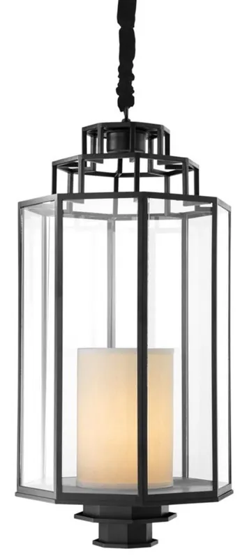 Casa Padrino de lujo linterna negro 40 x H. 83 cm - lámpara restaurante del hotel colgando Günstig