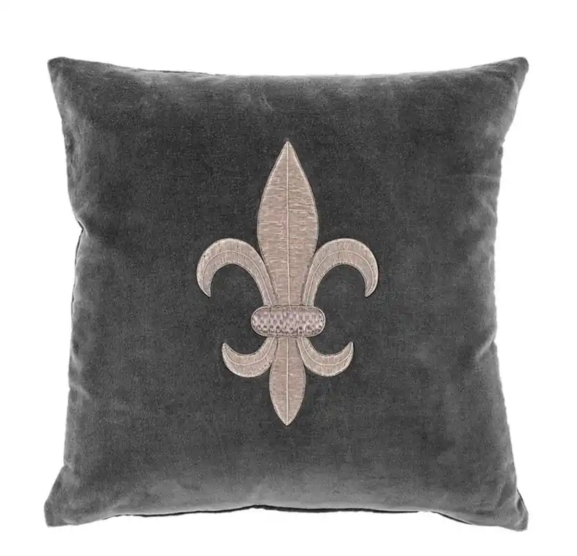 Neuheit Casa Padrino cojín de estar gris / plata 50 x 50 cm - almohada de lujo
