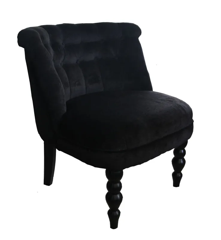 Luxury Baroque Salon Chair Paris Black from the luxury collection of Casa Padrino - Hotel Cafe Restaurant furniture furnishings Geprüft