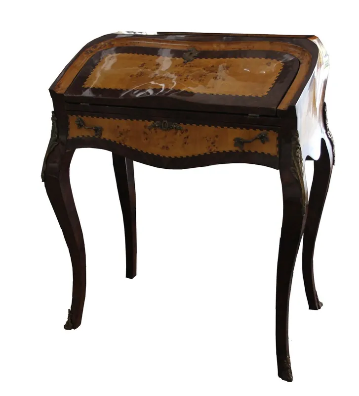 Preisknaller Casa Padrino Secretario barroco caoba claro - 74 x 45 x 88 cm - Secretario estilo antiguo