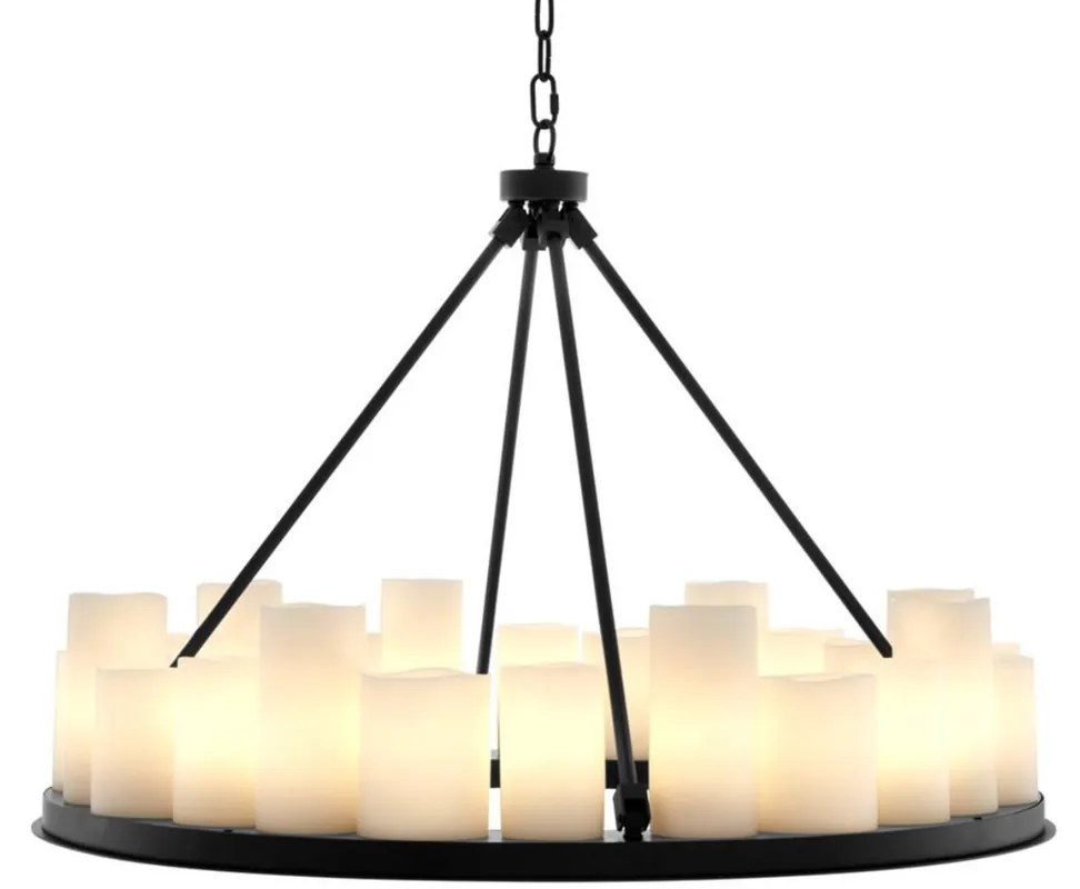 Angebot Casa Padrino Araña de Lujo Negro 90 x H. 65 cm - Muebles de Restaurante del Hotel