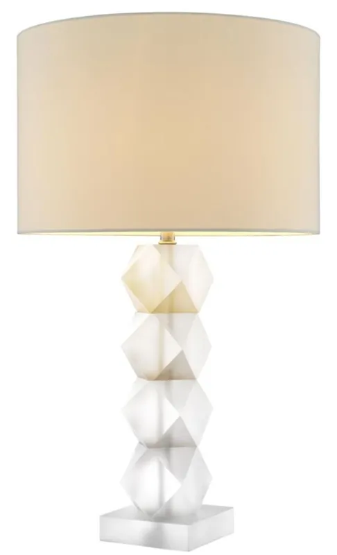 Casa Padrino diseñador vidrio esmerilado lámpara de mesa 16 x 48 x H. 84 cm - Hotel restaurant table lamp Meistverkauft