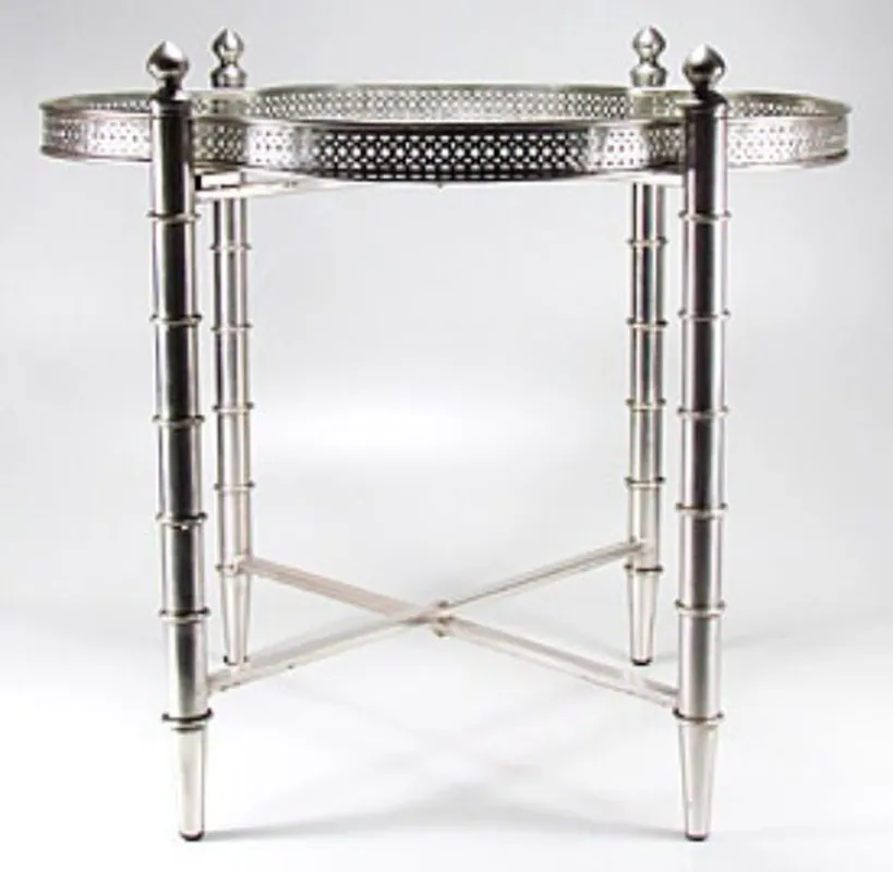 Angebot Casa Padrino mesa auxiliar plata 60 x 60 x H. 60 cm - colección de lujo