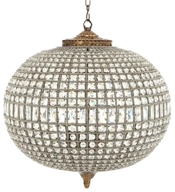 Neuheit Casa Padrino lámpara de cristal de lujo de cristal antiguo de latón 70 x H. 70 cm - colección de lujo