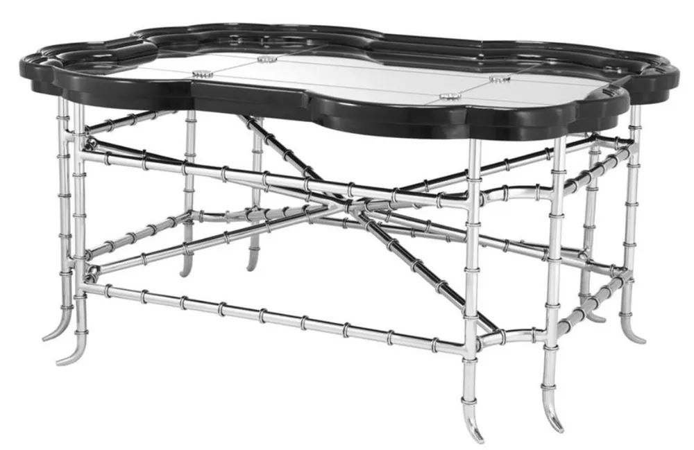 Casa Padrino salón de lujo mesa de sofá 115 x 89.5 x H. 55 cm - Edición Limitada Versand Am Gleichen Tag