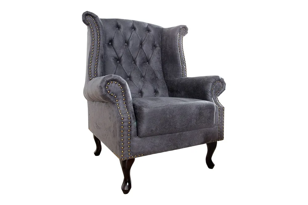 Top-Angebot Sillón Chesterfield Gris antiguo de Casa Padrino