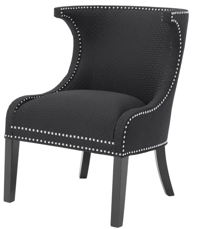 Heißes Angebot Casa Padrino sillón / sillón de lujo negro 66 x 60 x H. 91 cm - Edición Limitada