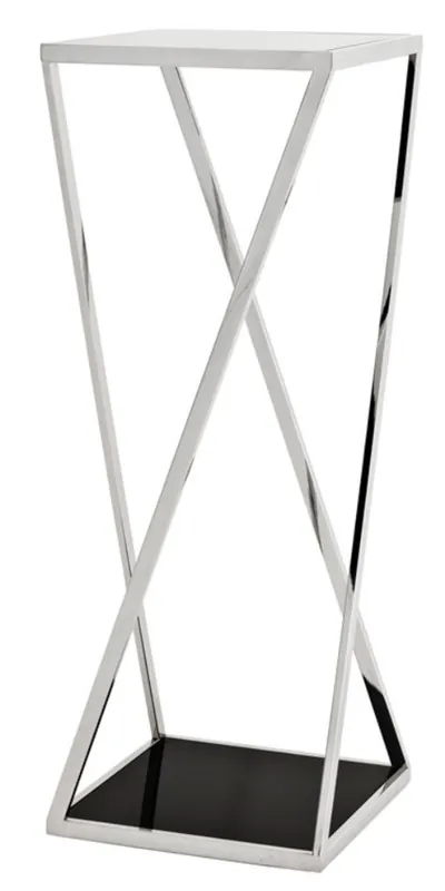Casa Padrino mesa de centro de lujo plata 40,5 x 40,5 x H. 110 cm - muebles de diseño Knallerangebot
